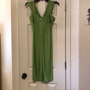Green cocktail dress